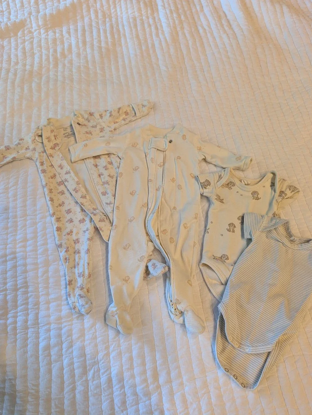 Quincy Mae Newborn PJ + Onesie Set
